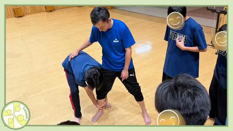 十勝・帯広市の整体,スポーツ運動パフォーマンスが向上する身体の使い方,からだの相談室Loosen,植原良,出張コーチの様子
