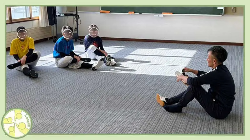 十勝･帯広市の整体,スポーツ運動パフォーマンスが向上する身体の使い方,からだの相談室Loosen,植原良,出張コーチの様子